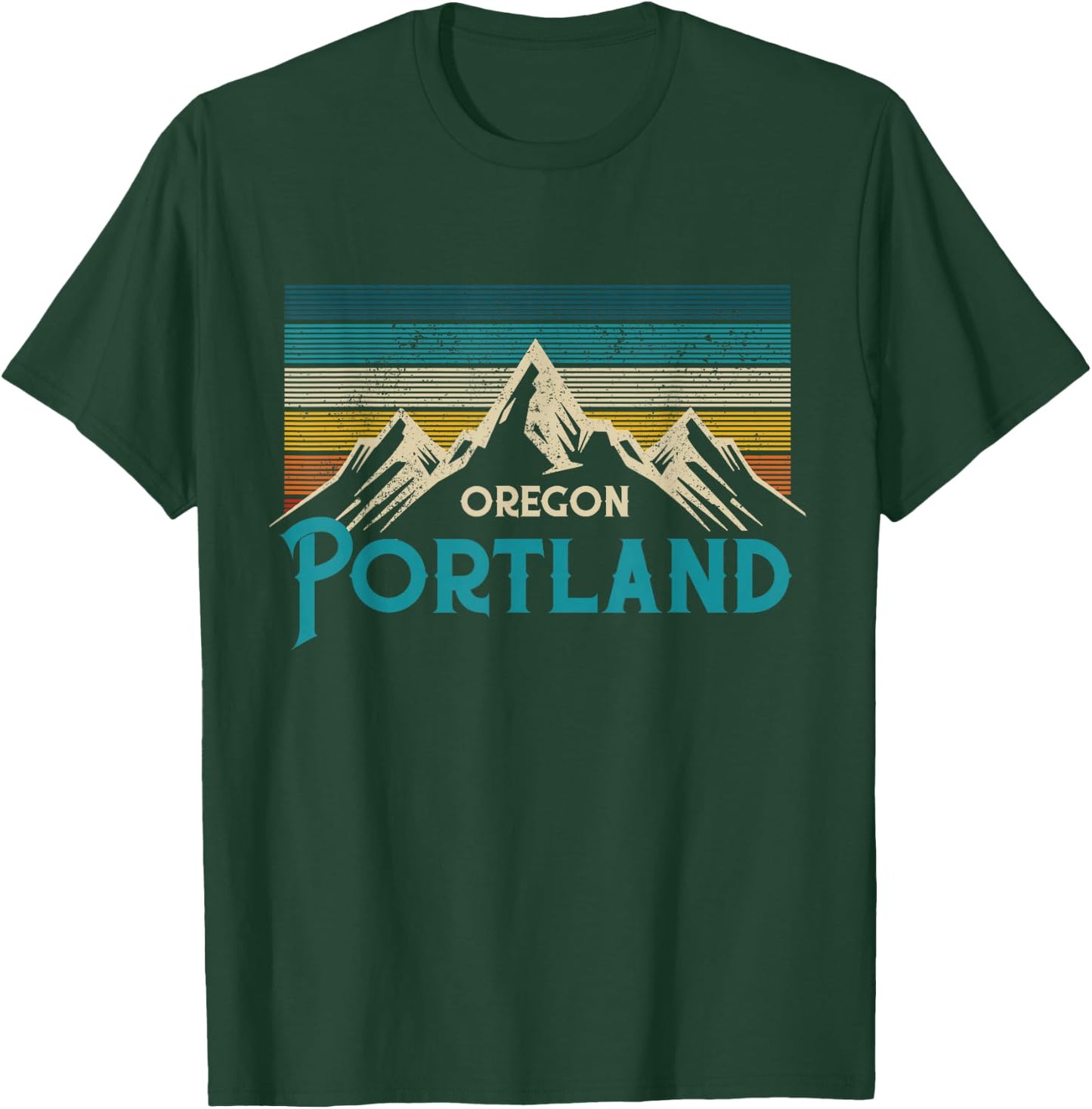 Portland Oregon Vintage Souvenir T-Shirt - T-Shirt | Forest