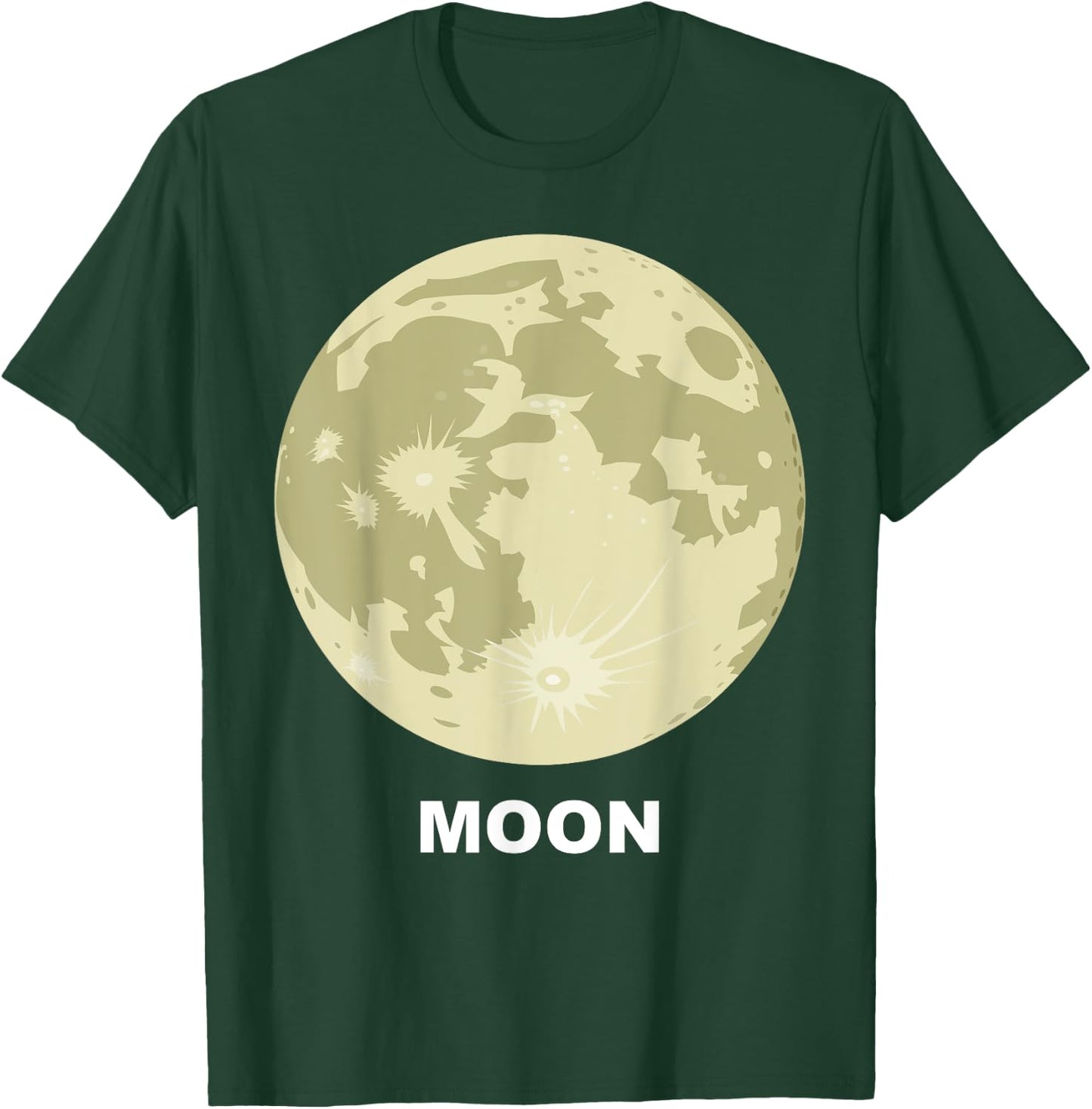 Solar System Group Costumes - Giant Earth's Moon Costume T-Shirt - T-Shirt | Forest