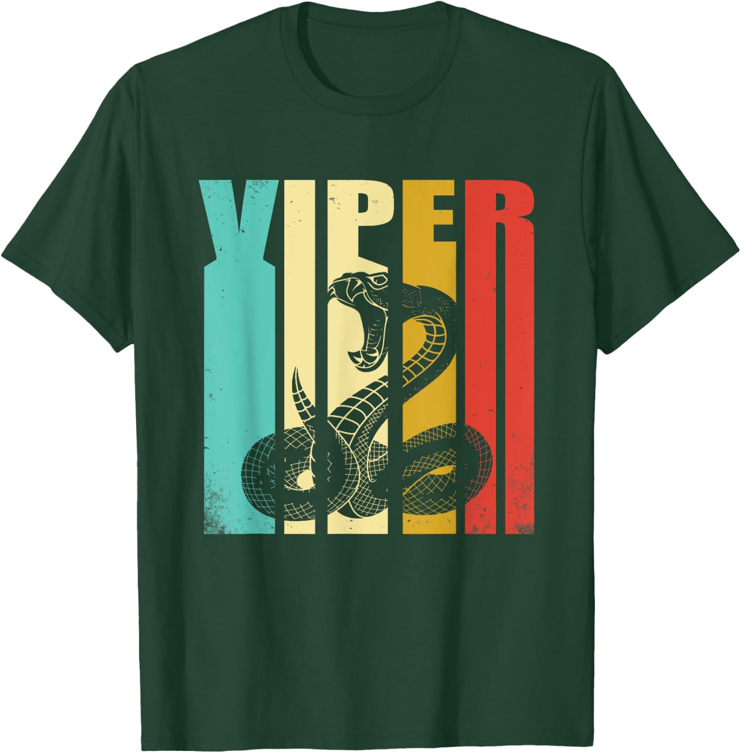 Vintage Viper Shirt Snake T-Shirt - T-Shirt | Forest