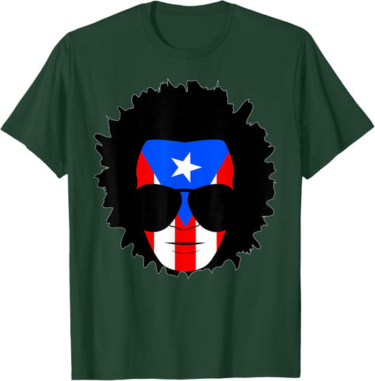 Afro Boricua Afro Latino Afro Puerto Rico Shirt T-Shirt - T-Shirt | Forest