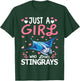 Stingray Fish Lover Just A Girl Who Loves Stingrays T-Shirt - T-Shirt | Forest