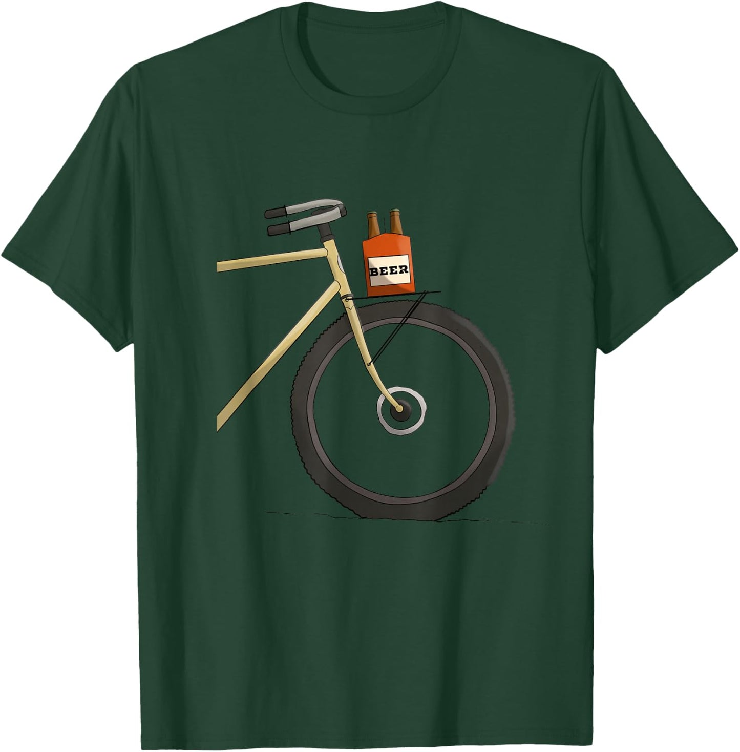 Beer bikepacking - Bike and Beer T-Shirt - T-Shirt | Forest