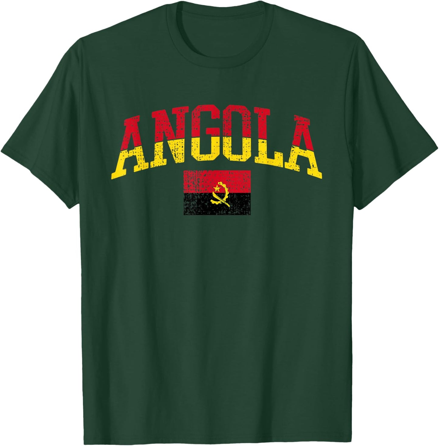 Angola Patriotic Angolan National Flag T-Shirt - T-Shirt | Forest