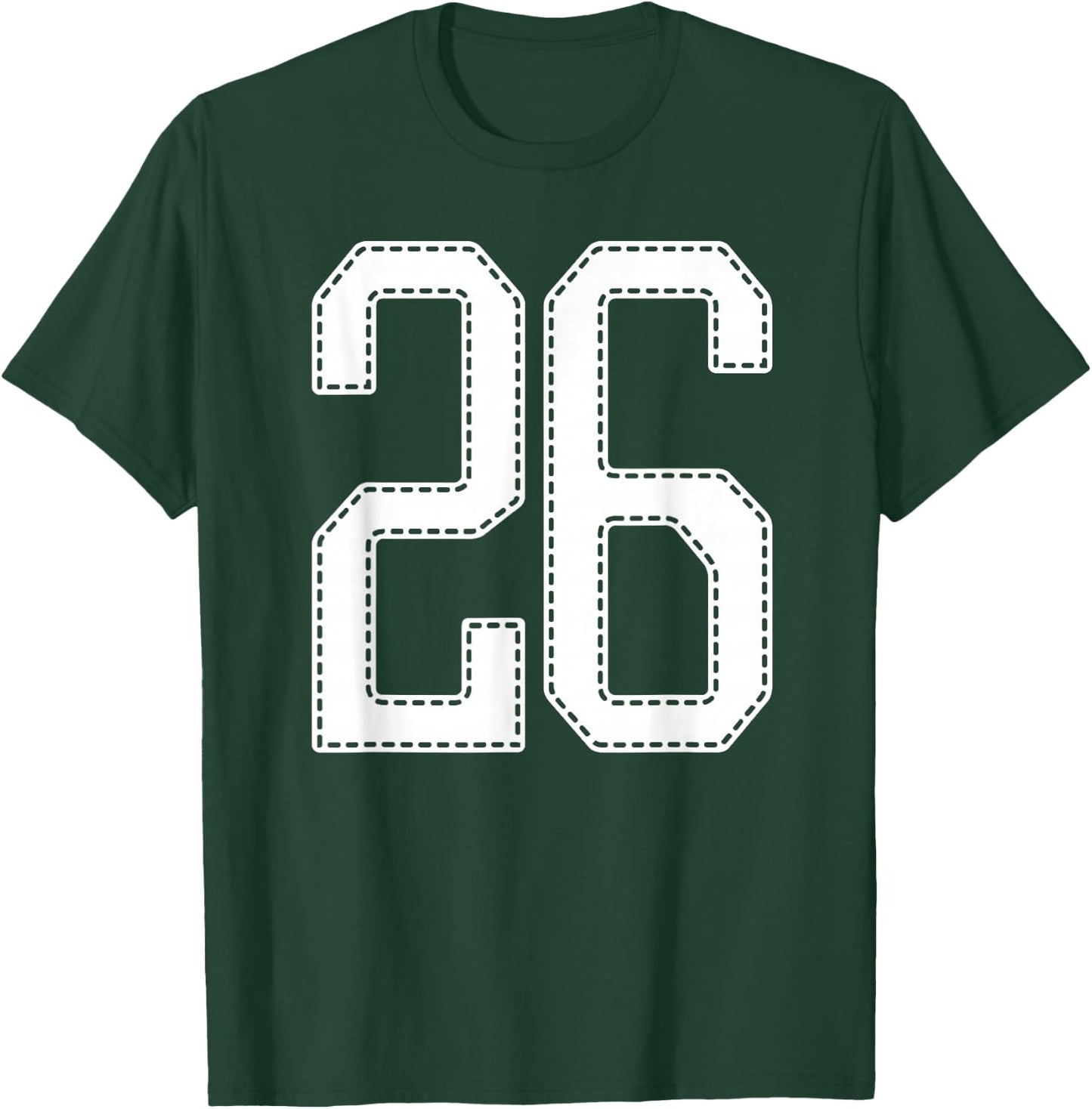 Official Team League #26 Jersey Number 26 Sports Jersey T-Shirt - T-Shirt | Forest