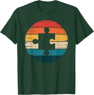 Vintage Jigsaw Puzzle T-Shirt - T-Shirt | Forest