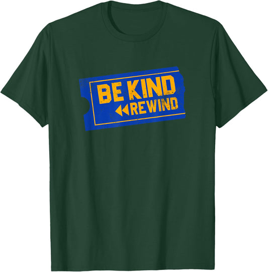 Blockbuster Be Kind Rewind Retro 90s VHS Vintage Old School T-Shirt - T-Shirt | Forest