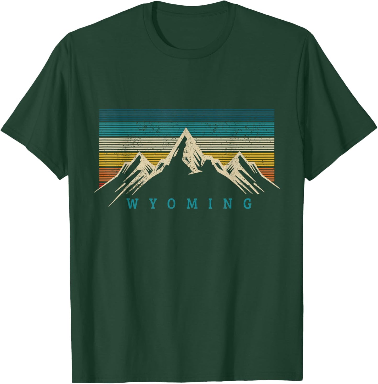 Wyoming Vintage Black Wyoming T-Shirt - T-Shirt | Forest