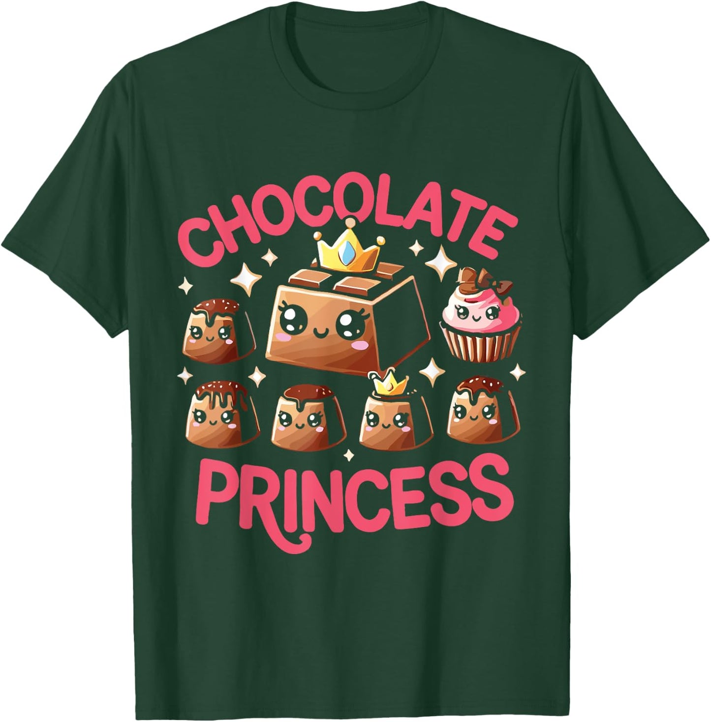 Chocoholic Chocolate Princess Chocolate Milk T-Shirt - T-Shirt | Forest