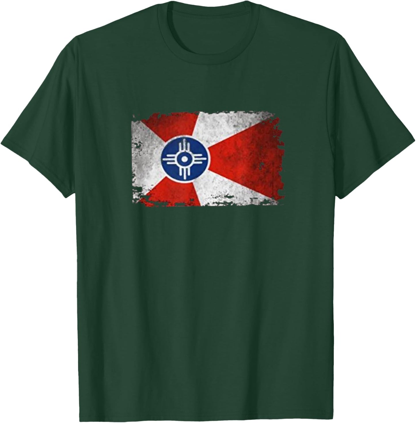 Vintage Wichita Flag T-Shirt - T-Shirt | Forest