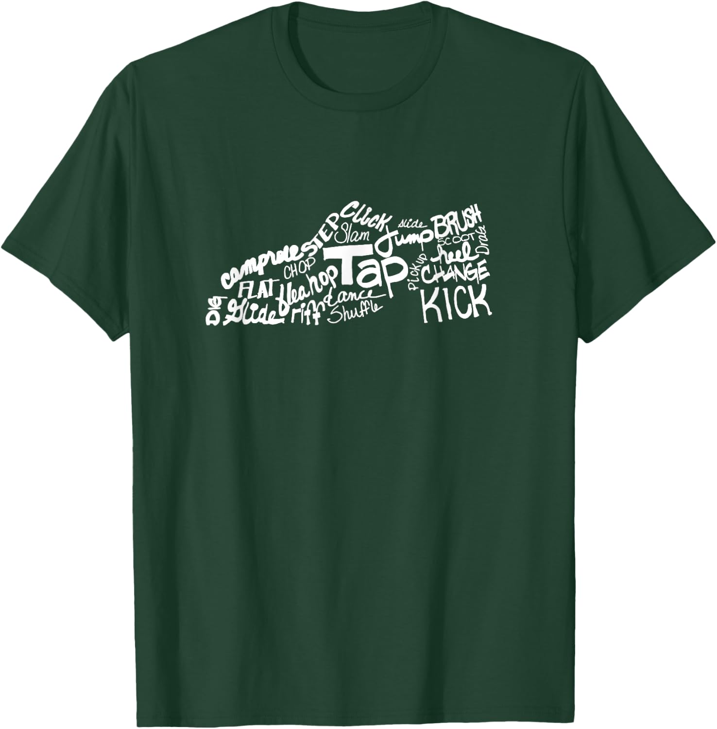 T&B Dance Tap Dance Shoe Terms T-Shirt - T-Shirt | Forest