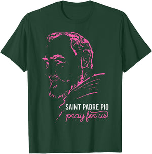Religious Catholic St Padre Pio Of Pietrelcina T-Shirt - T-Shirt | Forest