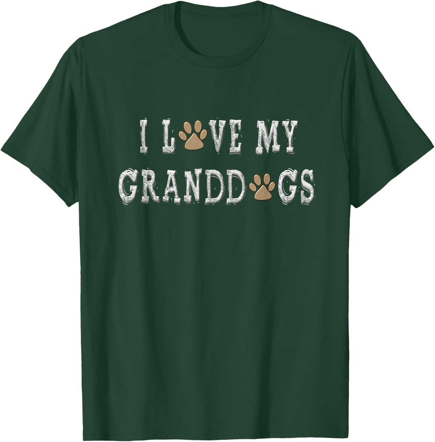 I Love My Granddogs Shirt Dog Grandpa Shirt Dog Grandma Gift Women T-Shirt - T-Shirt | Forest