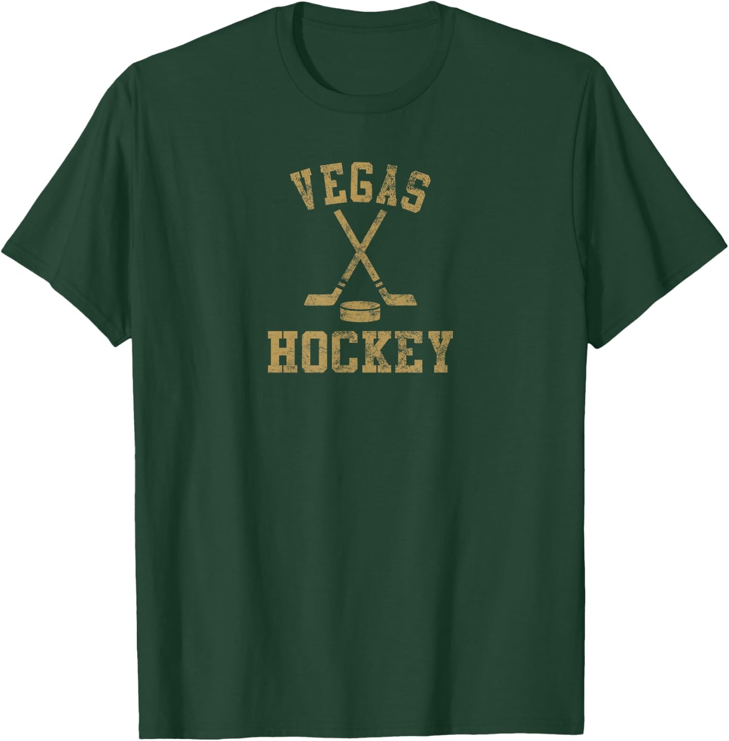 Vintage Vegas Hockey T-Shirt - T-Shirt | Forest