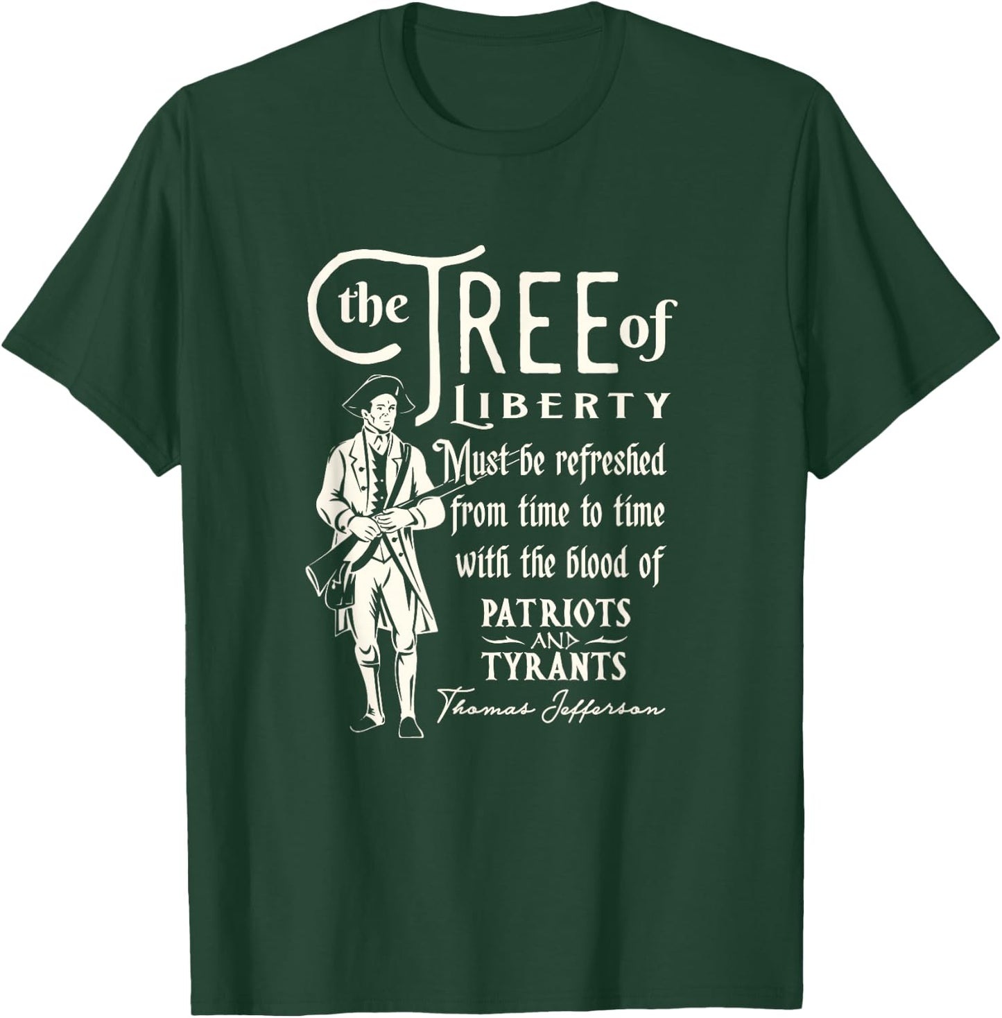 Patriotic Tree of Liberty Conservative Freedom T-Shirt - T-Shirt | Forest