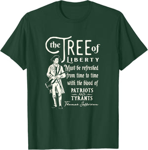 Patriotic Tree of Liberty Conservative Freedom T-Shirt - T-Shirt | Forest