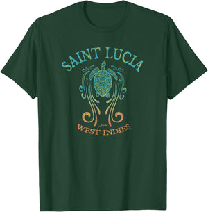 JCombs: Saint Lucia, Sea Turtle in the Slipstream T-Shirt - T-Shirt | Forest