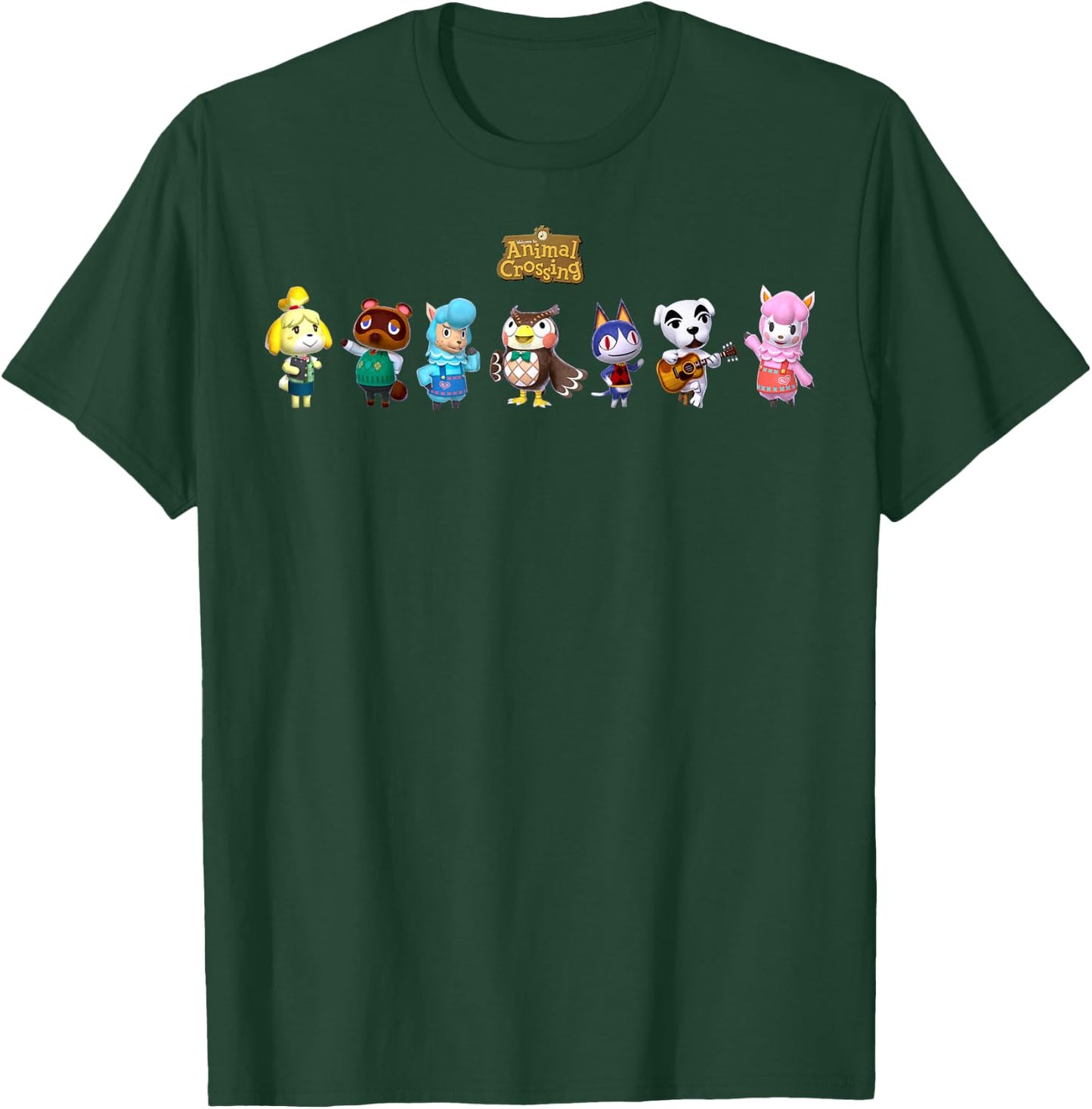 Animal Crossing Character Lineup Small T-Shirt - T-Shirt | Forest