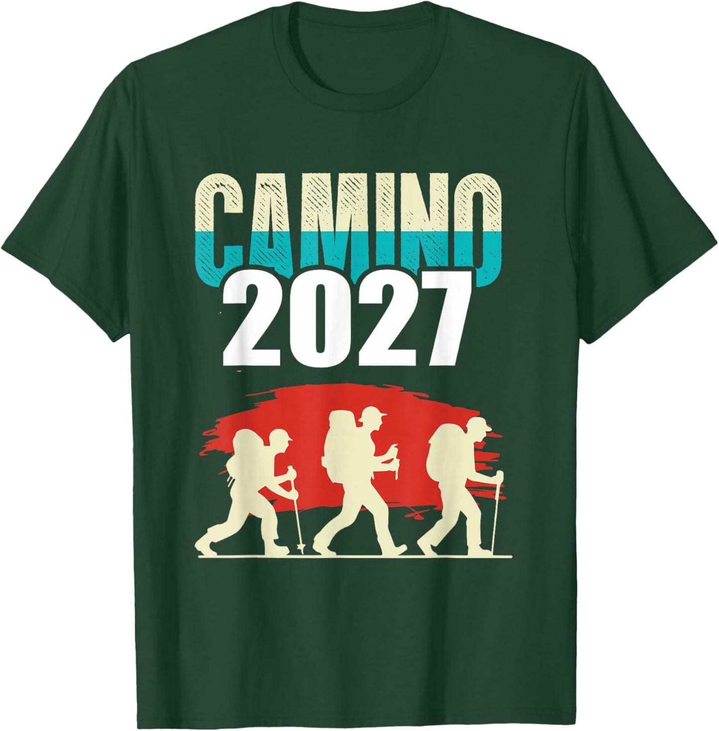 Camino de Santiago 2027 Shirt Pilgrimage Buen Camino Gift T-Shirt - T-Shirt | Forest
