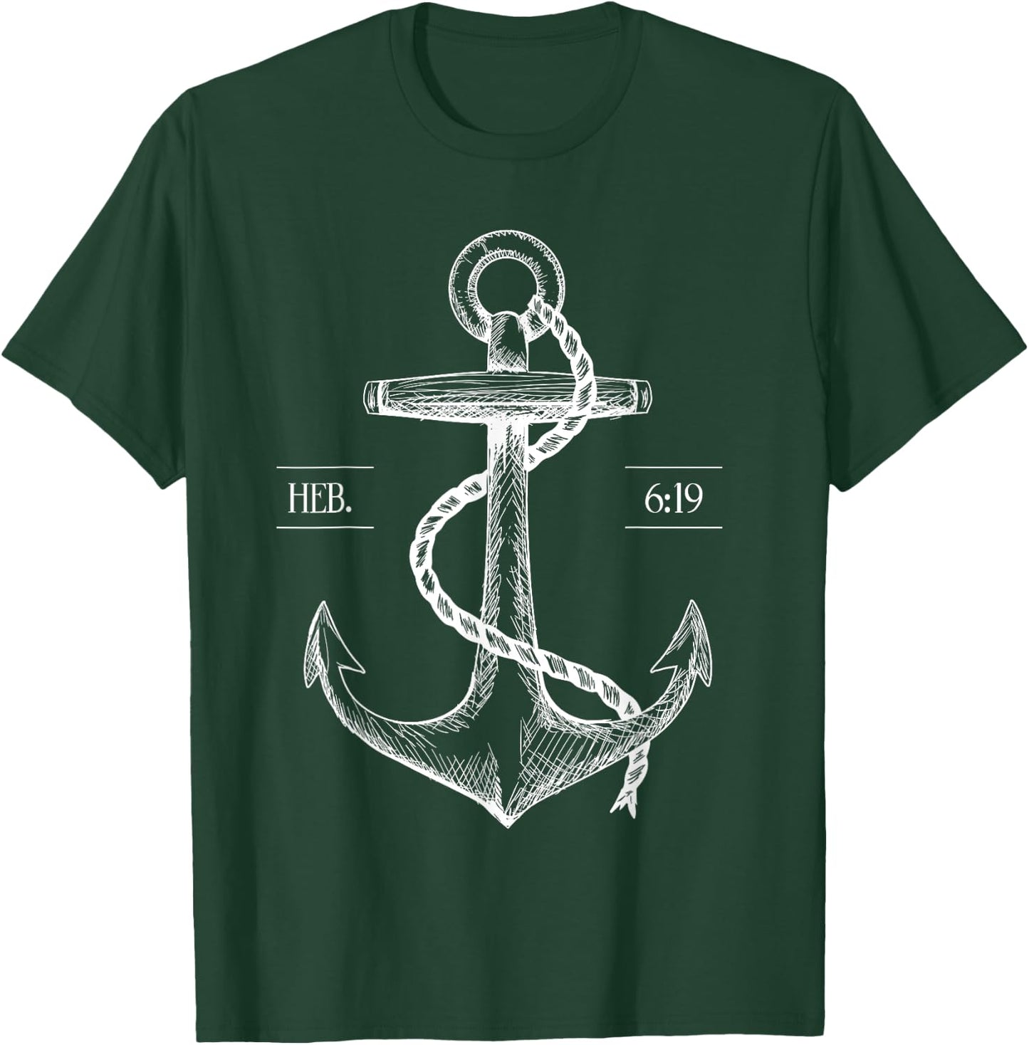 Jesus Is the Anchor of My Soul Hope Faith Anchored T Shirt T-Shirt - T-Shirt | Forest