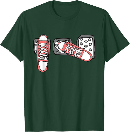 Save The Stick Funny Manual Transmission Three Pedals Car T-Shirt - T-Shirt | Forest
