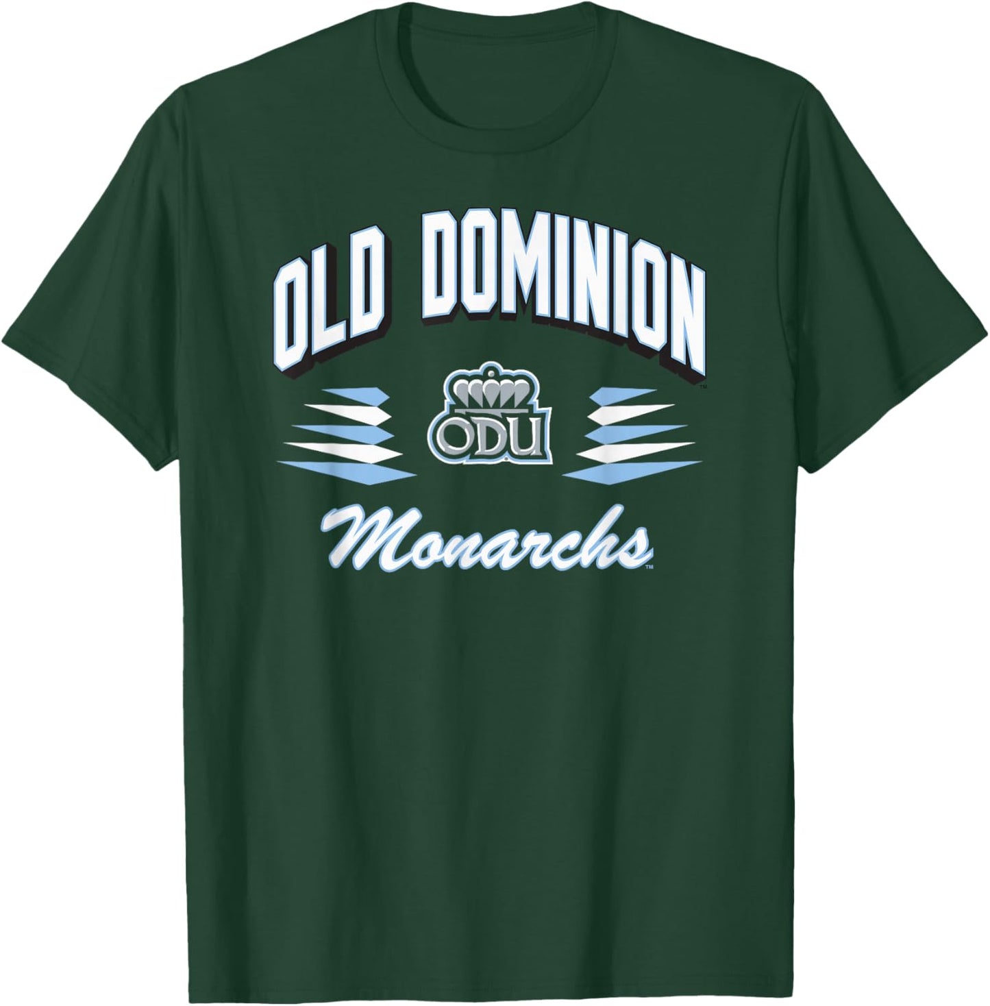 Old Dominion Monarchs Retro Diamond Navy Officially Licensed T-Shirt - T-Shirt | Forest