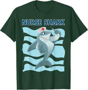 Nurse Shark Funny Nurse Appreciation T-Shirt - T-Shirt | Forest
