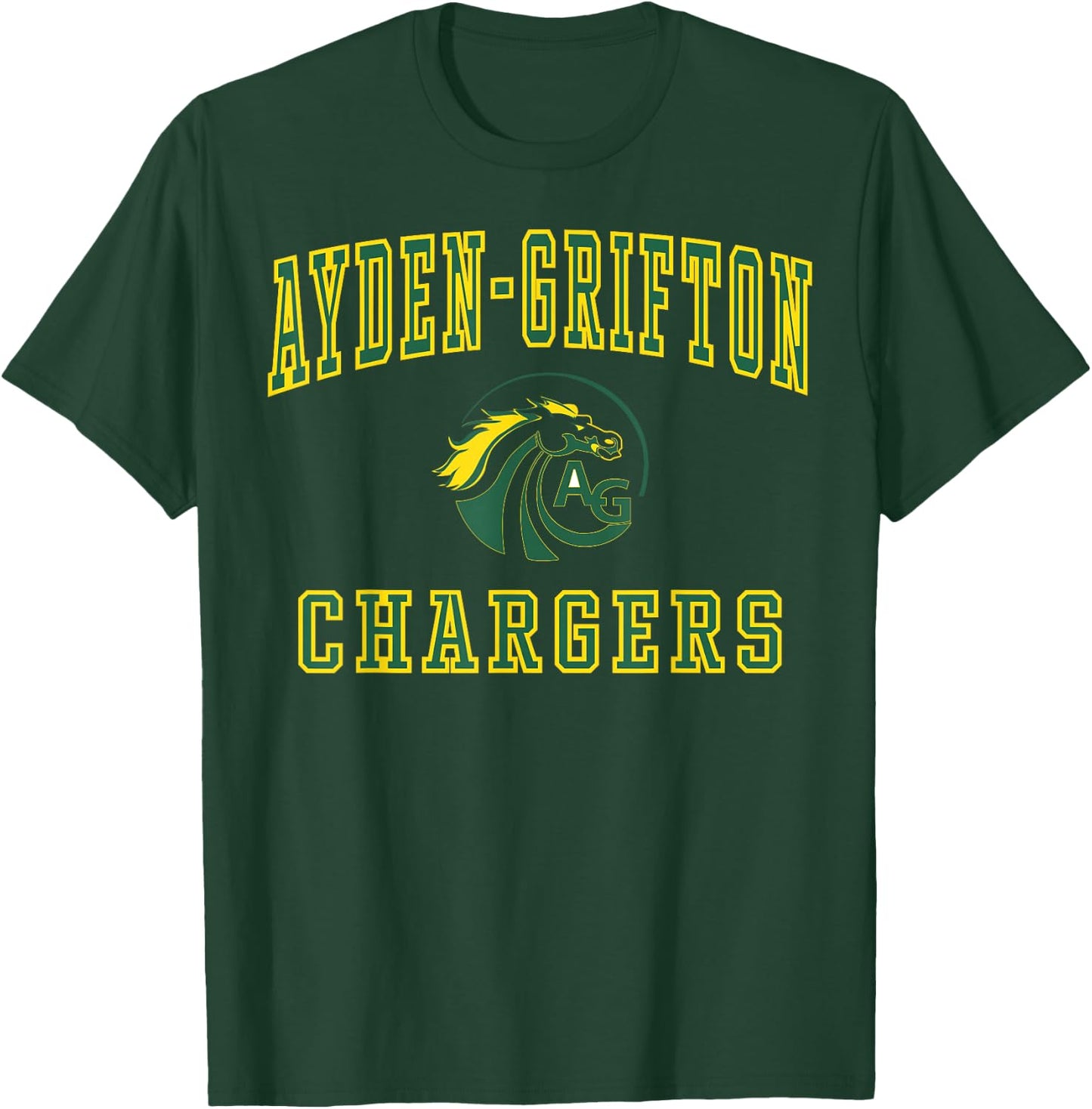 Ayden-Grifton High School Chargers C1 T-Shirt - T-Shirt | Forest