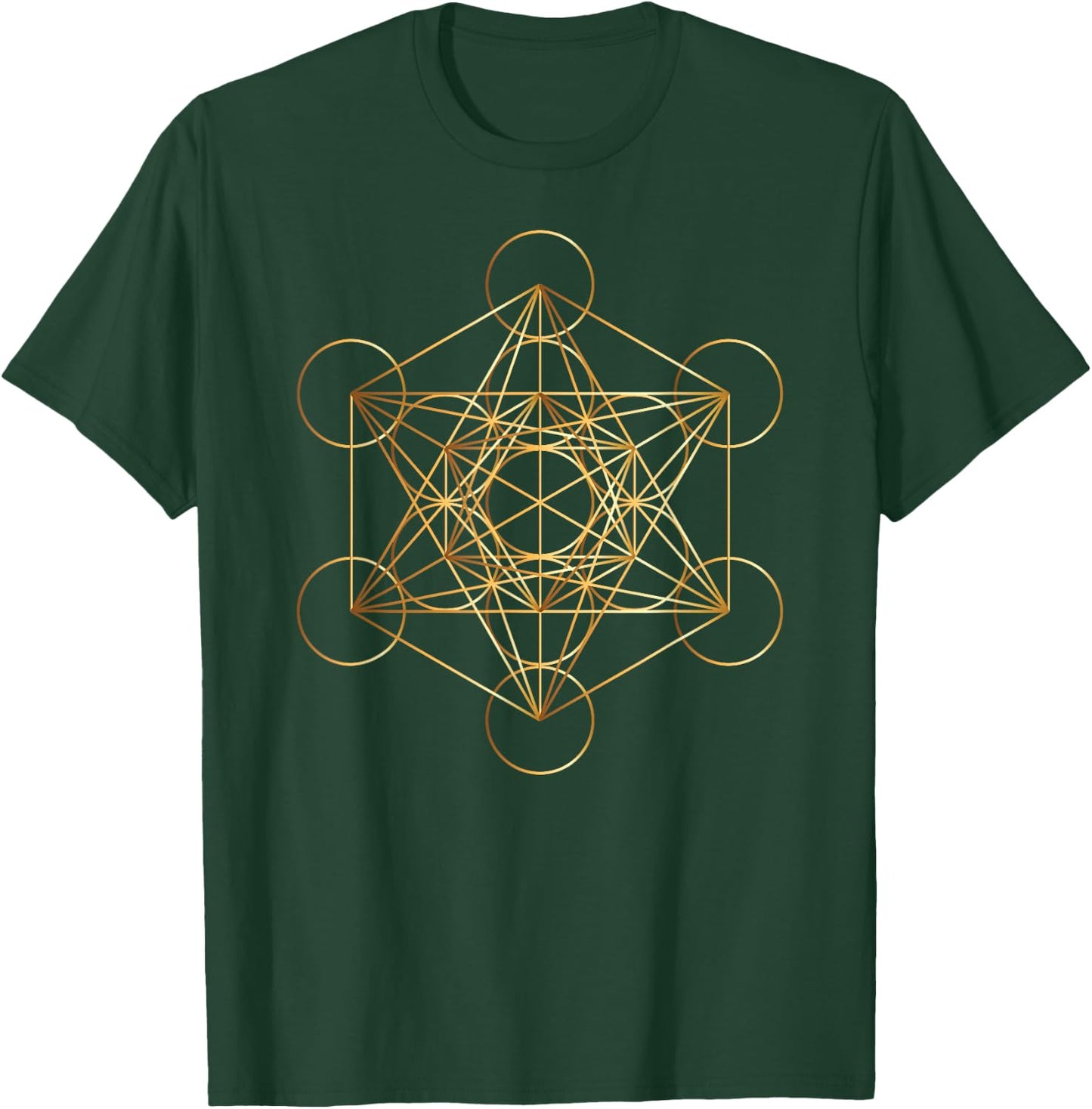 Metatron's Cube Sacred Geometry Symbol Mystical Esoteric Des T-Shirt - T-Shirt | Forest