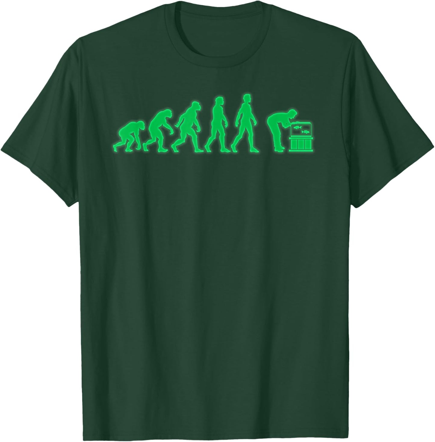 Aquarium Evolution Funny Aquarium T-Shirt - T-Shirt | Forest