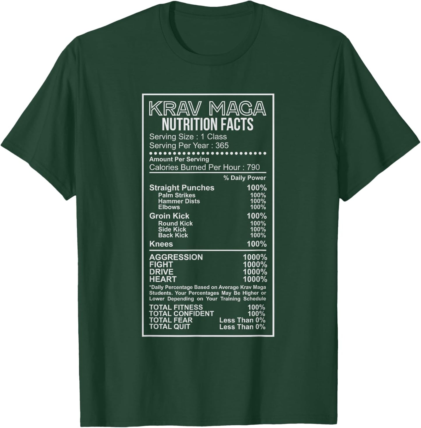 Krav Maga NutritionT-Shirt Martial Arts Self Defense IDF T-Shirt - T-Shirt | Forest