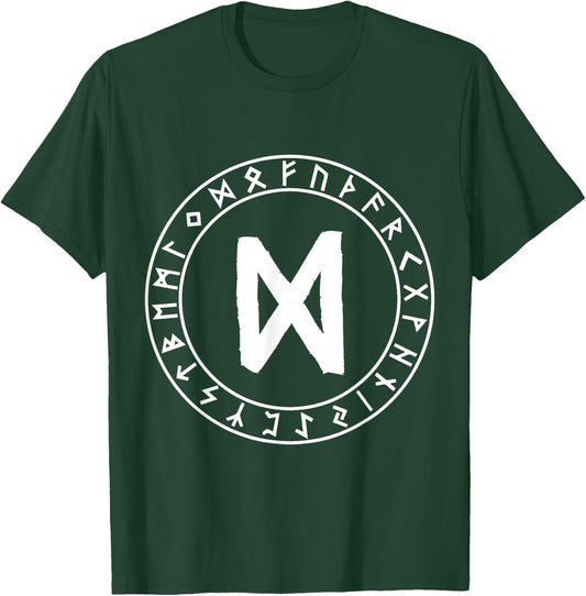 Dagaz Rune Viking Rune Norse Pagan Wicca Witchcraft T-Shirt - T-Shirt | Forest