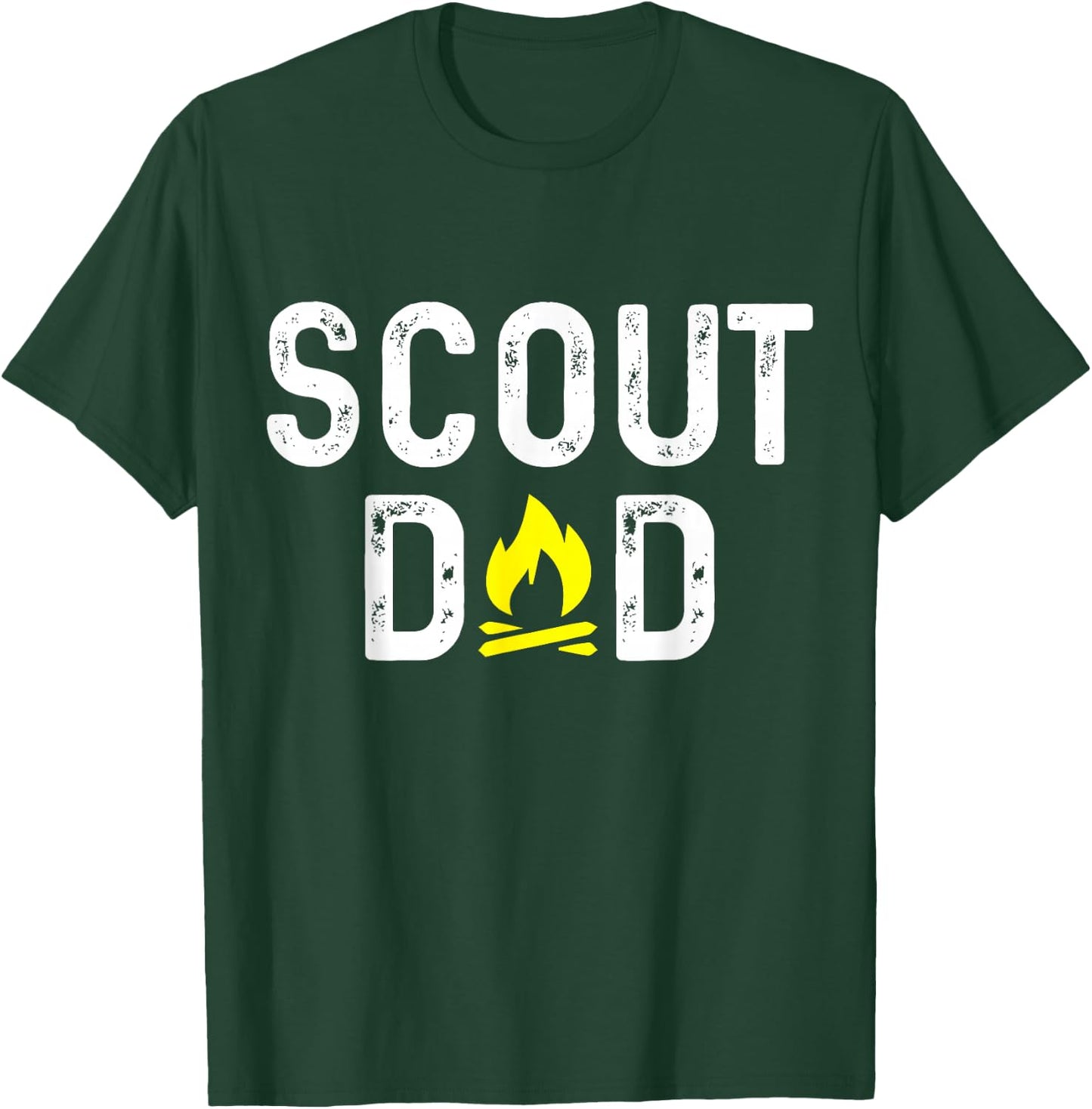 Scout Mom And Dad Gift Scouting Dad - Black - Men's Small T-Shirt - T-Shirt | Forest