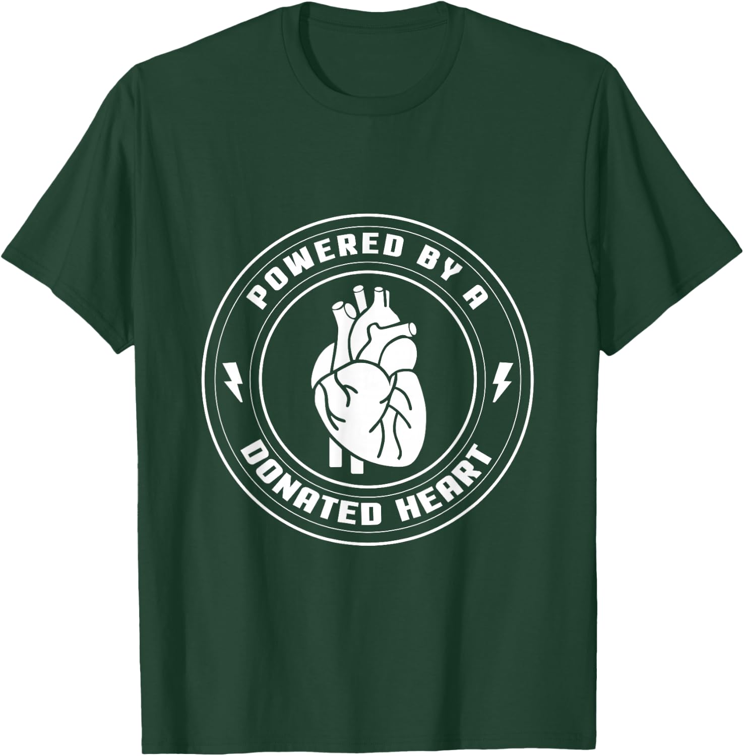 Powered By A Donated Heart & Women T-Shirt - T-Shirt | Forest