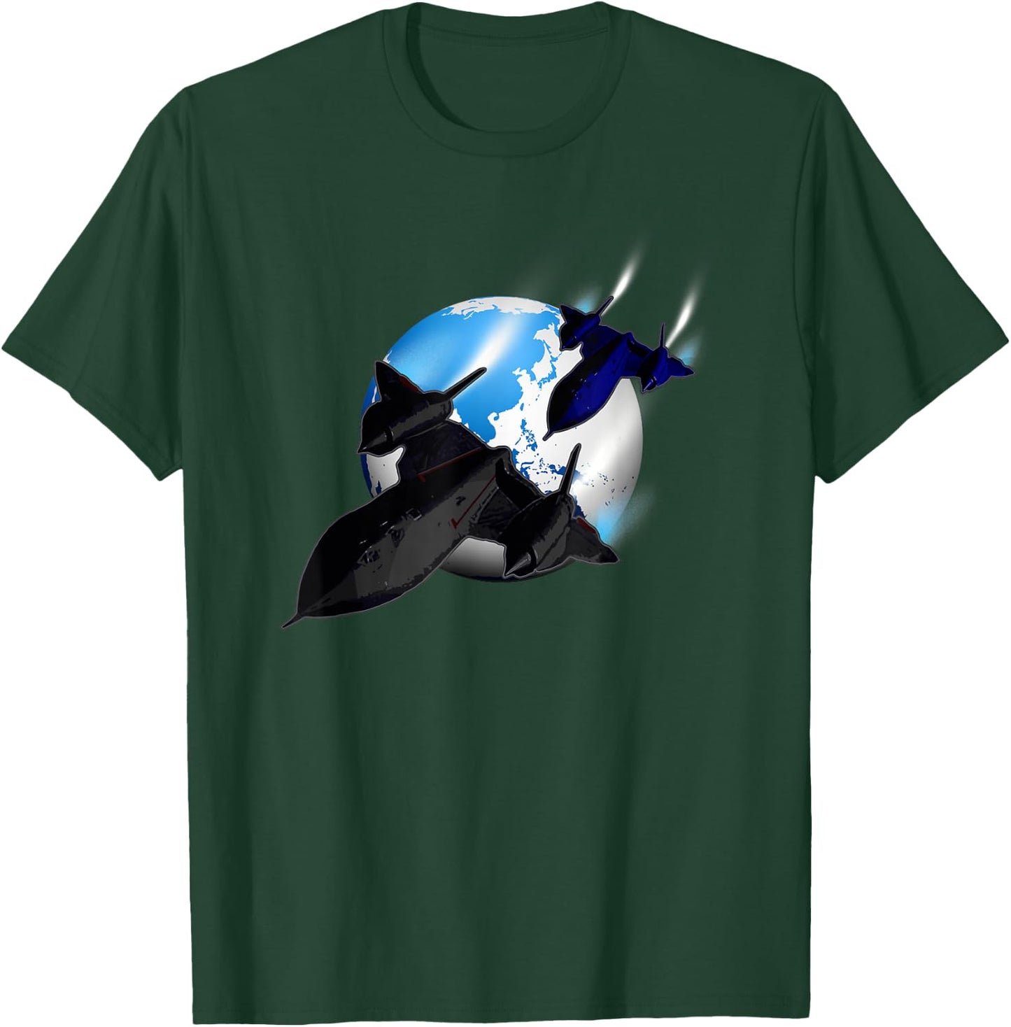 SR-71 Blackbird-Spy Plane Mach 3 T-Shirt - T-Shirt | Forest