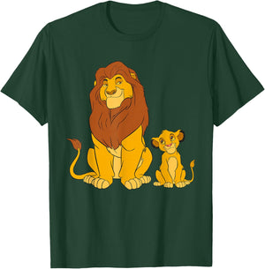 Disney The Lion King Young Simba and Mufasa T-Shirt - T-Shirt | Forest