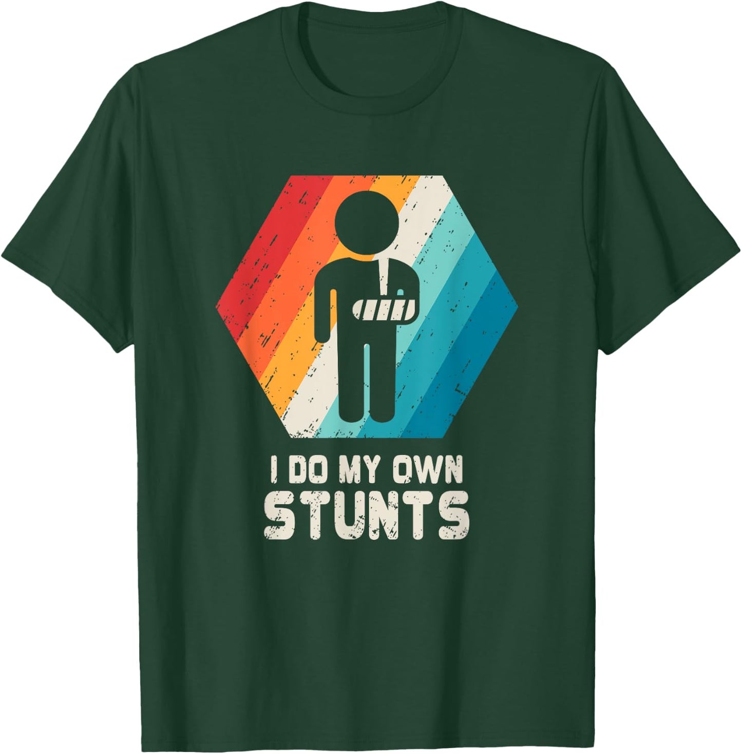 Broken Arm Shirt Hand Wrist Elbow Injury Get Well Soon Gift T-Shirt - T-Shirt | Forest