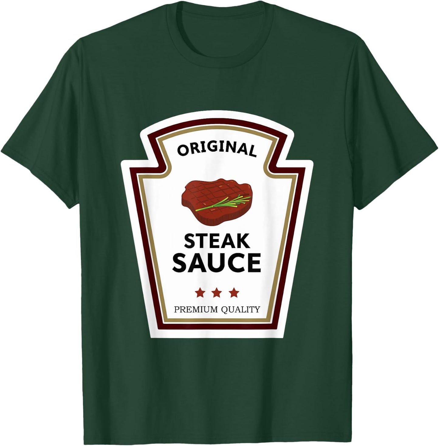 Original Steak Sauce Condiment Group Costume T-Shirt - T-Shirt | Forest