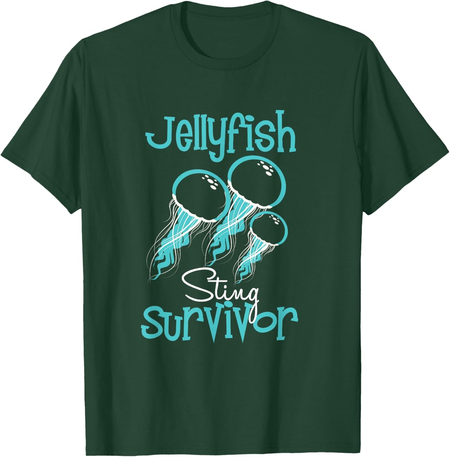 Jelly Fish Sting Survivor T Shirt T-Shirt - T-Shirt | Forest