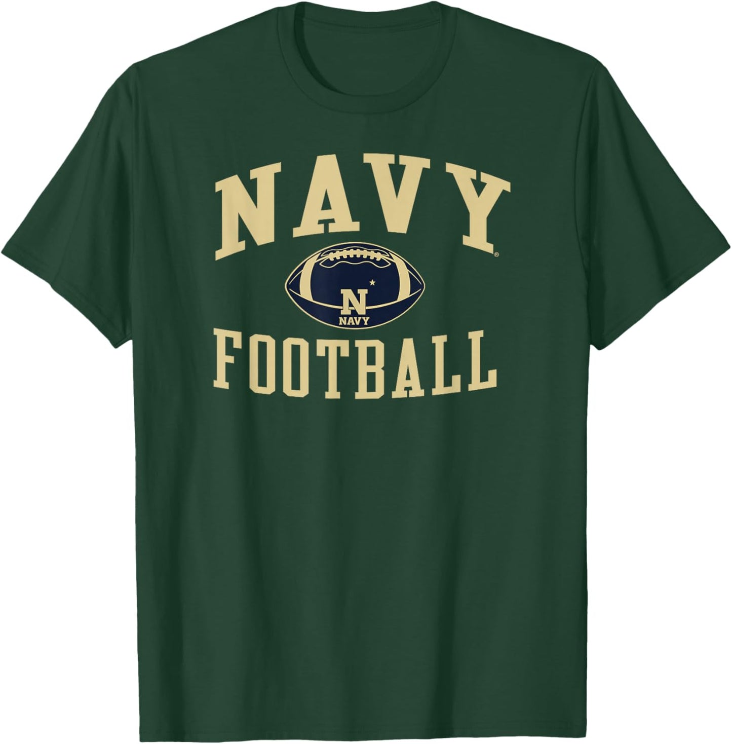 Navy Midshipmen Football Sack Dark Heather T-Shirt - T-Shirt | Forest