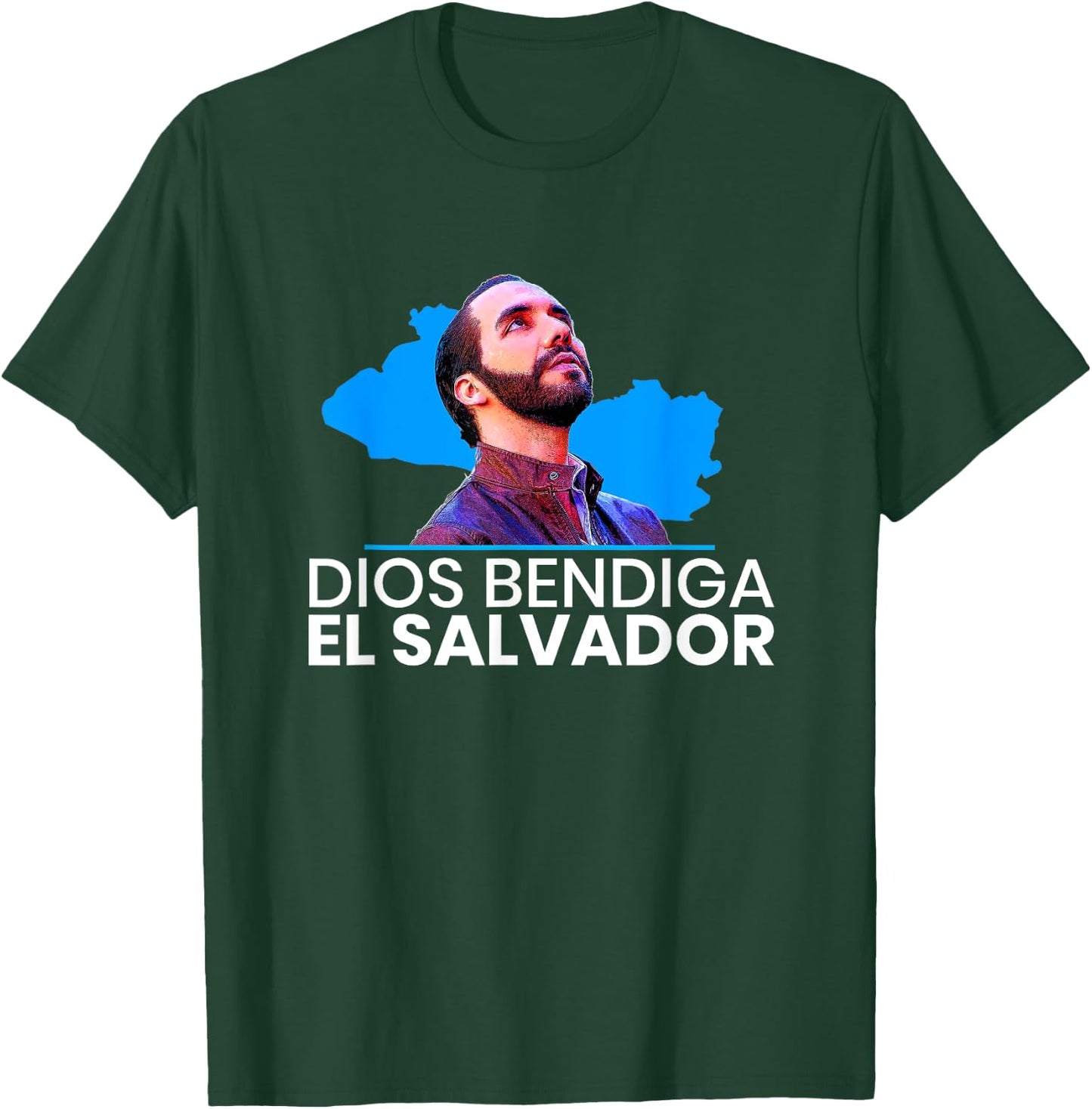 Dios Bendiga El Salvador, Nayib Bukele Presidente T-Shirt - T-Shirt | Forest