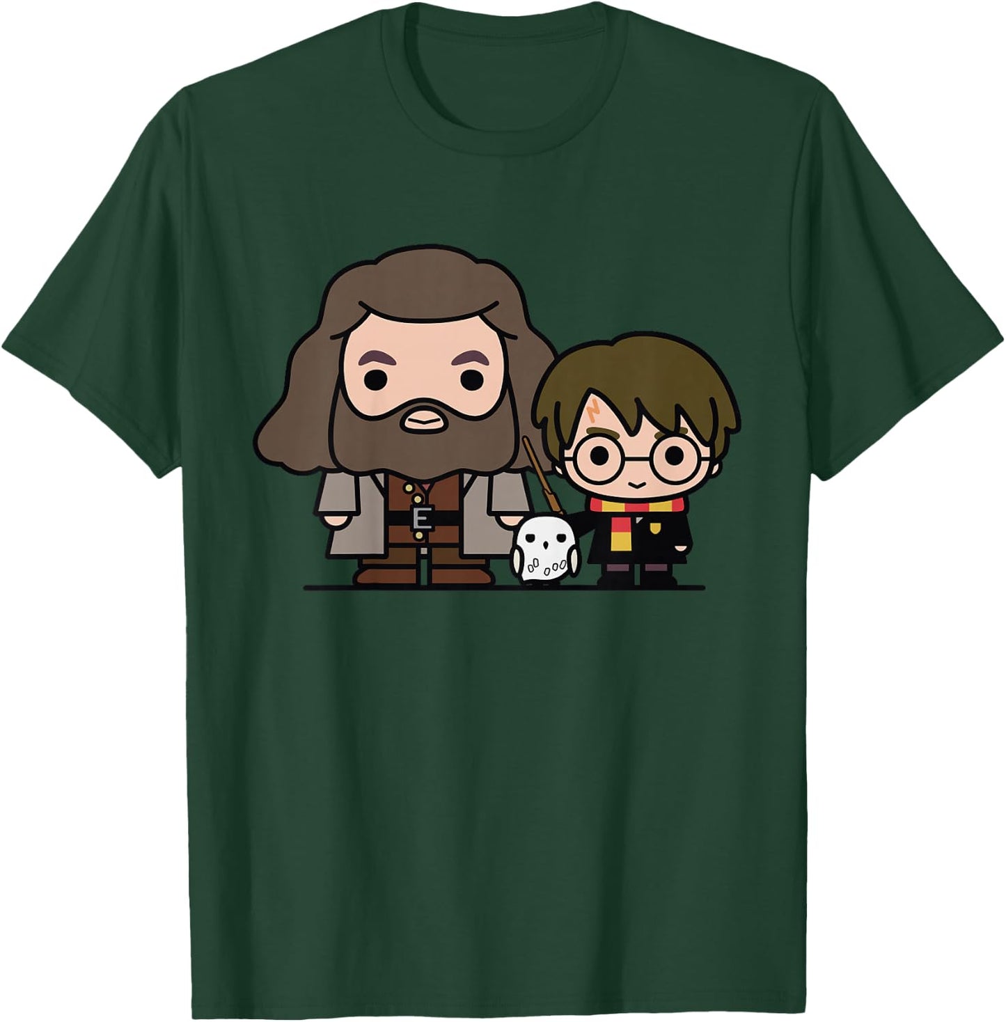 Kids Harry Potter Hagrid Hedwig and Harry Cute Cartoon T-Shirt - T-Shirt | Forest