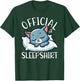 Official Sleepshirt Russian Blue Cat Sleep Lover Sleepyhead Men Women Kids T-Shirt - T-Shirt | Forest
