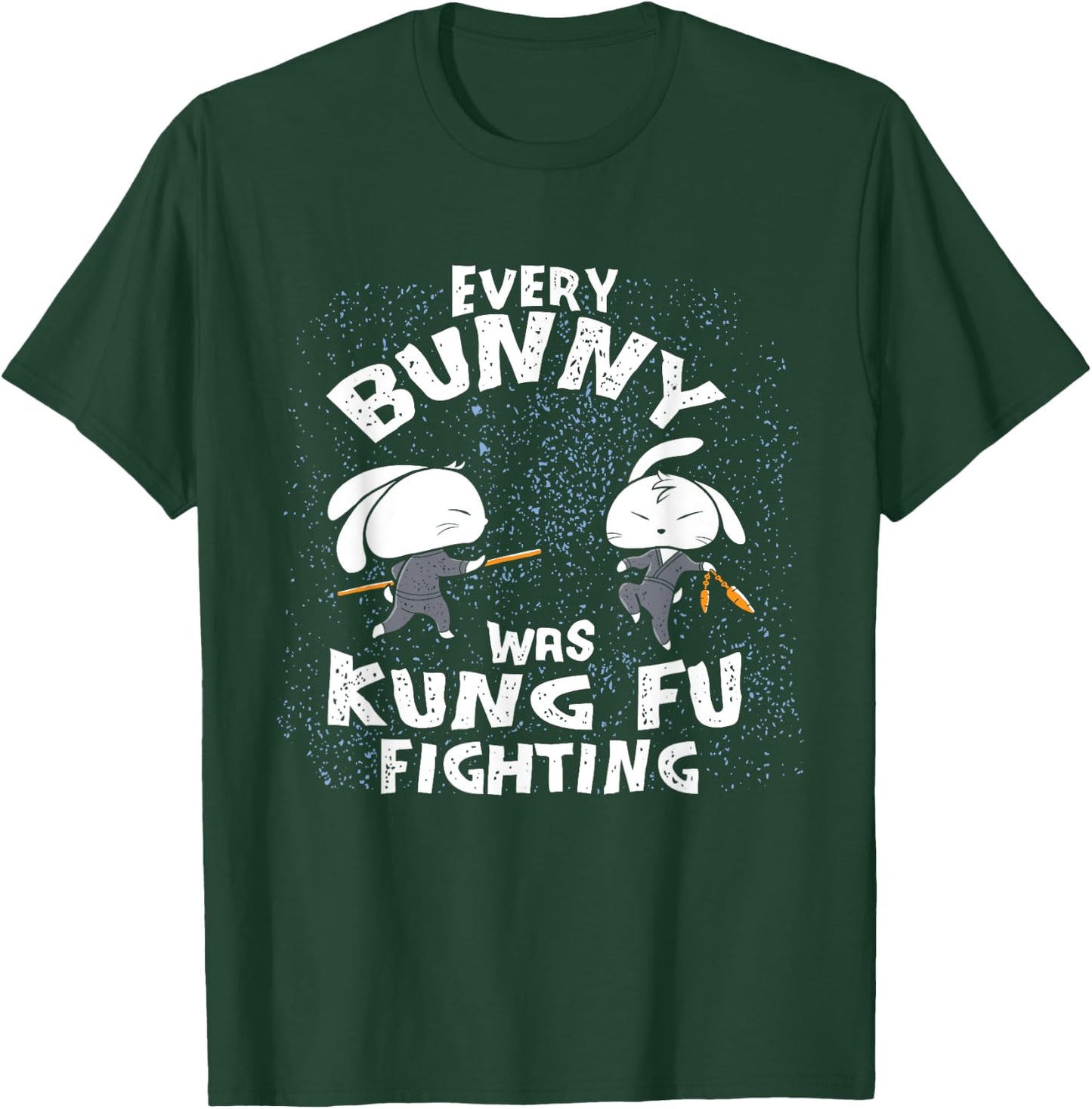 Every Bunny Was Kung Fu Fighting Ninja Easter Bunnies Rabbit T-Shirt - T-Shirt | Forest