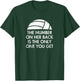 Volleyball Dad MoM Daughter Funny Back Number Design T-Shirt - T-Shirt | Forest