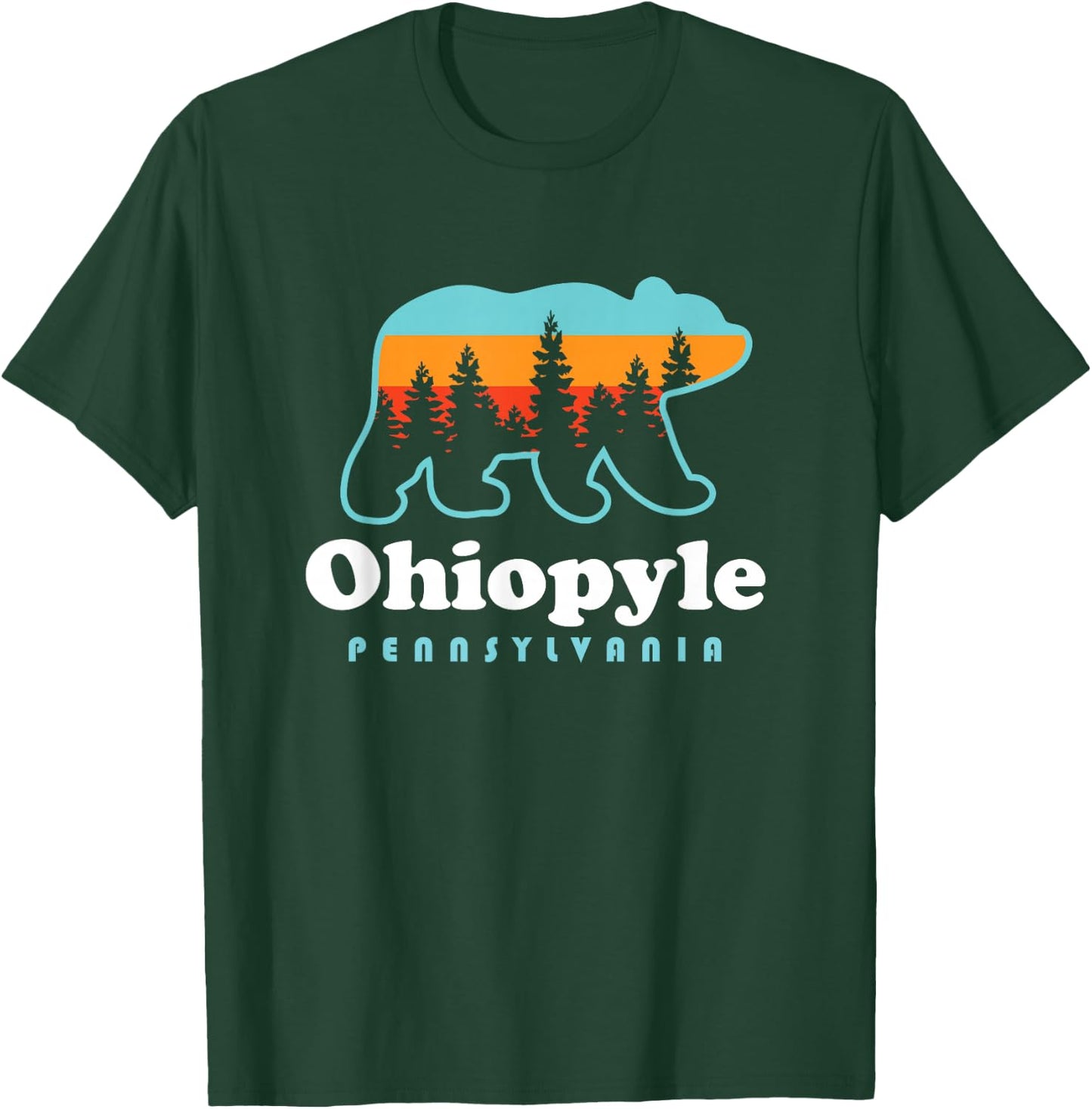 Ohiopyle State Park Pennsylvania Bear Retro Vintage T-Shirt - T-Shirt | Forest