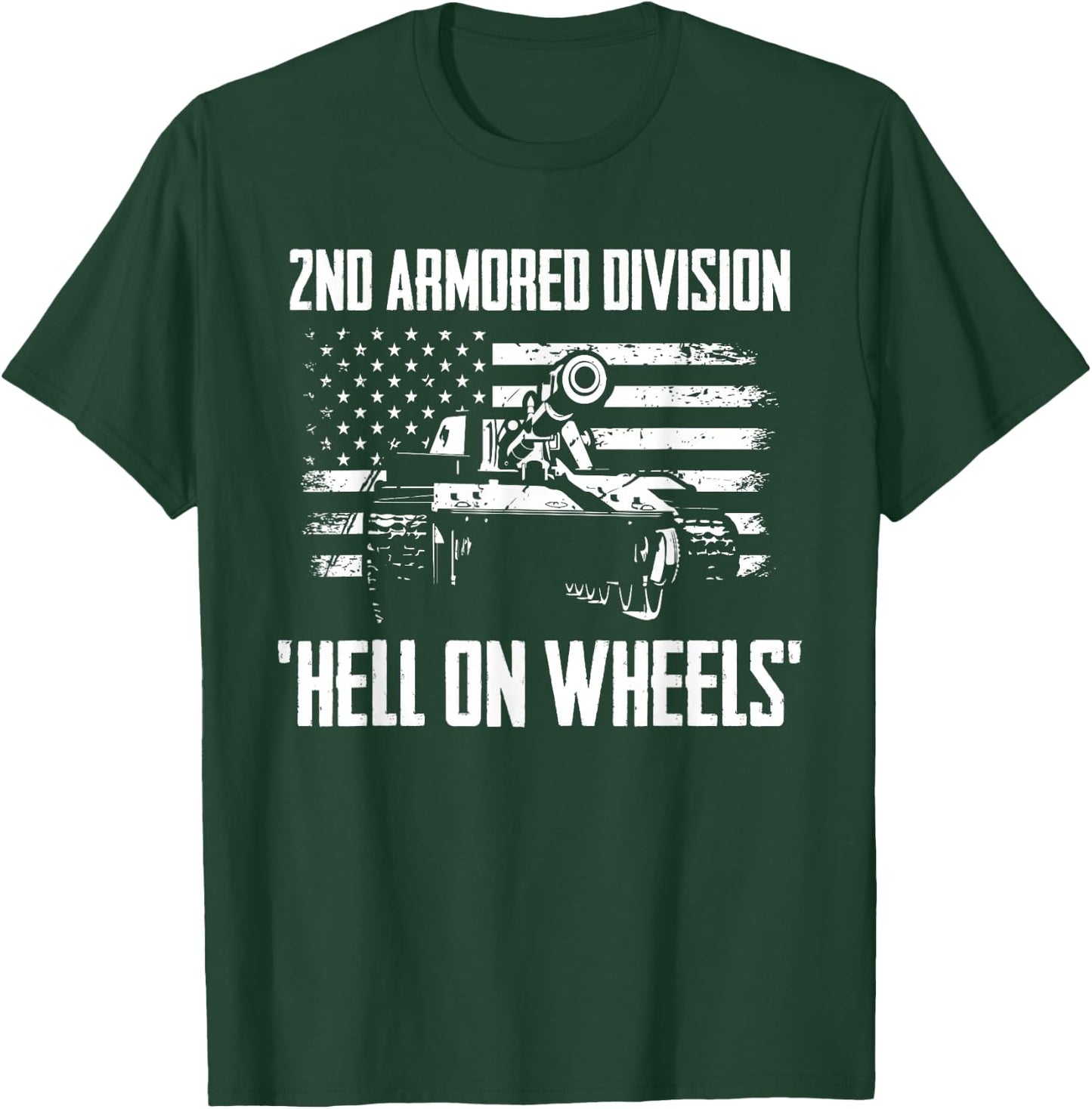2nd Armored Division Hell On Wheels T-Shirt - T-Shirt | Forest