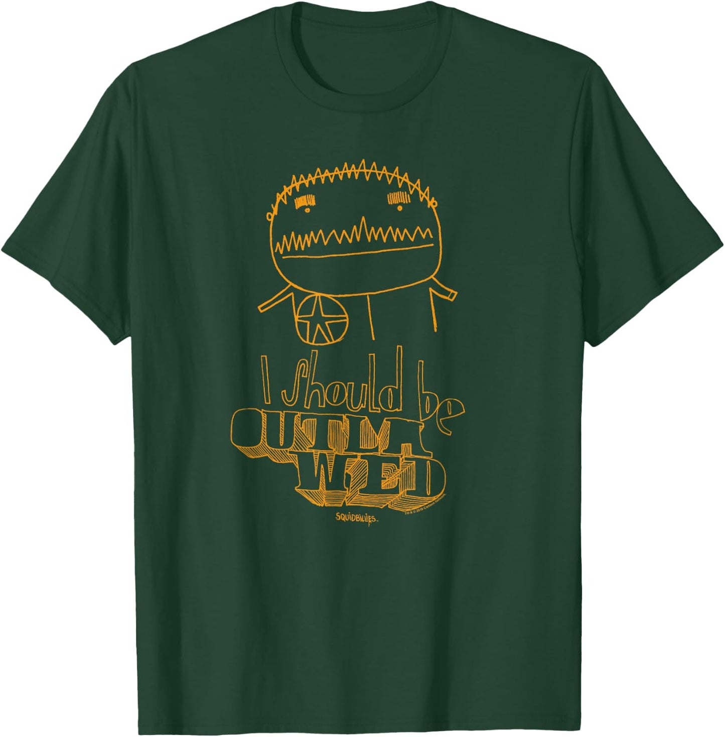 Adult Swim Squidbillies Outlawed Black Cartoon , Small T-Shirt - T-Shirt | Forest