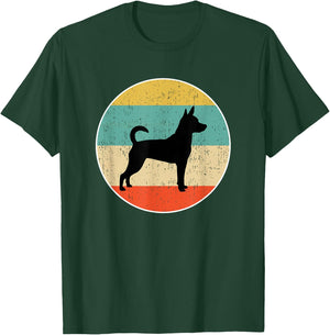 Rat Terrier Shirts & Gifts -Adults, Kids Black Cotton Blend Retro Graphic T-Shirt - T-Shirt | Forest