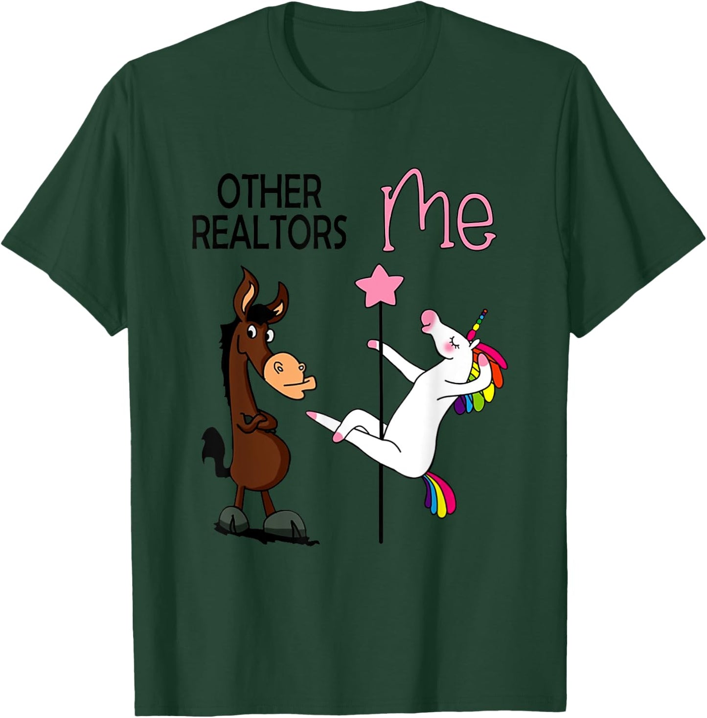 Other Realtors And Me Funny Dance Unicorn Party T-Shirt - T-Shirt | Forest