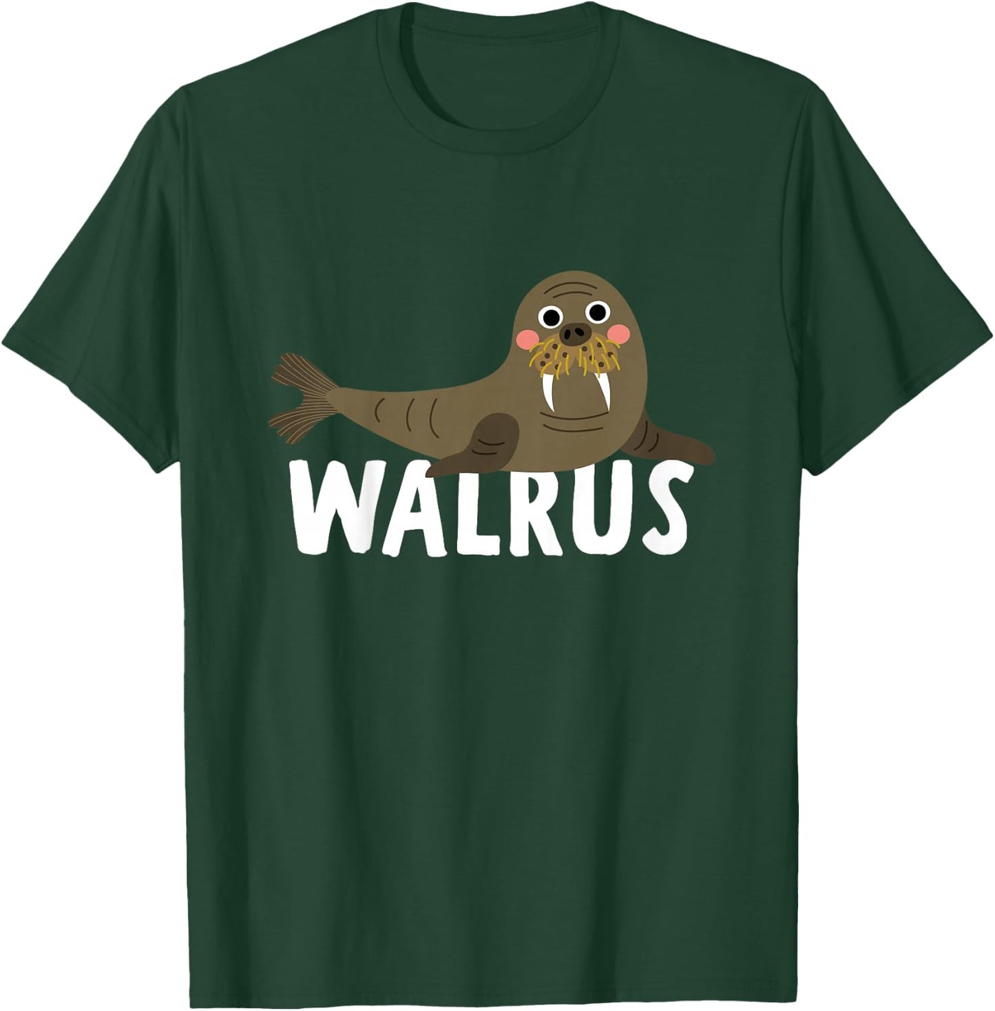 Walrus Shirt For Boys Or Girls | Cute Walrus Gift T-Shirt - T-Shirt | Forest